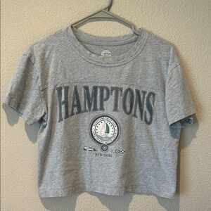 Hamptons Cropped Graphic Tee
